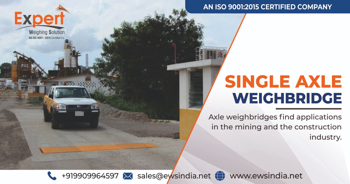 Single Axle Weighbridge Manufacturer in Bangladesh