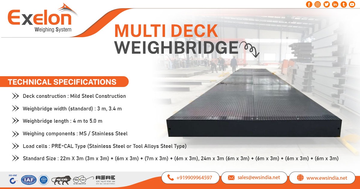 Exporter of Multi Deck Weighbridges In UAE