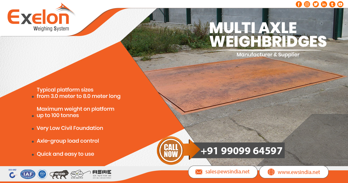 Exporter of Multi Axle Weighbridge in Algeria