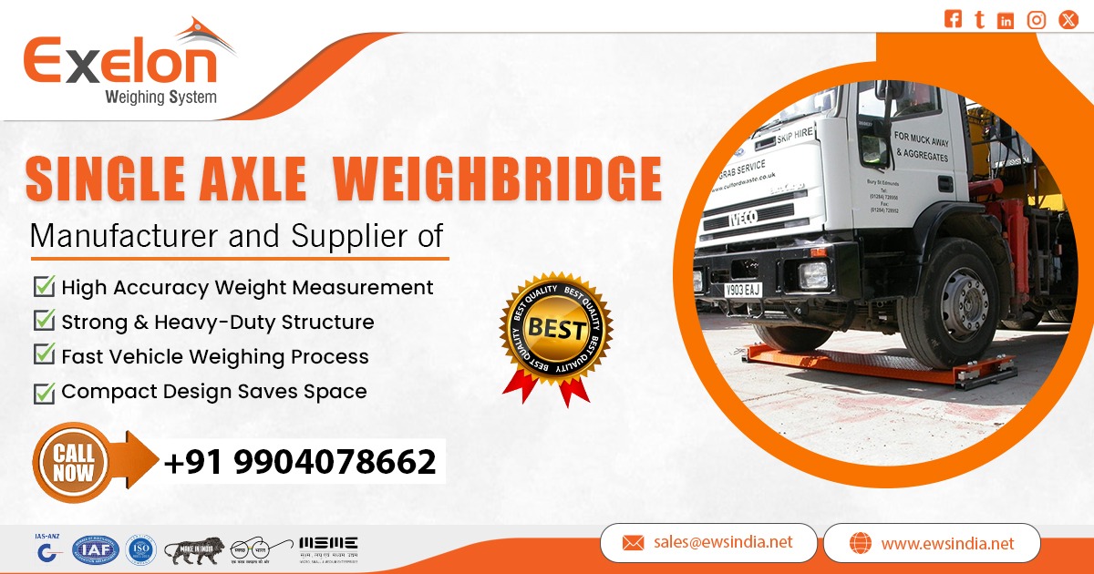 Durable Single Axle Weighbridge In Maldives