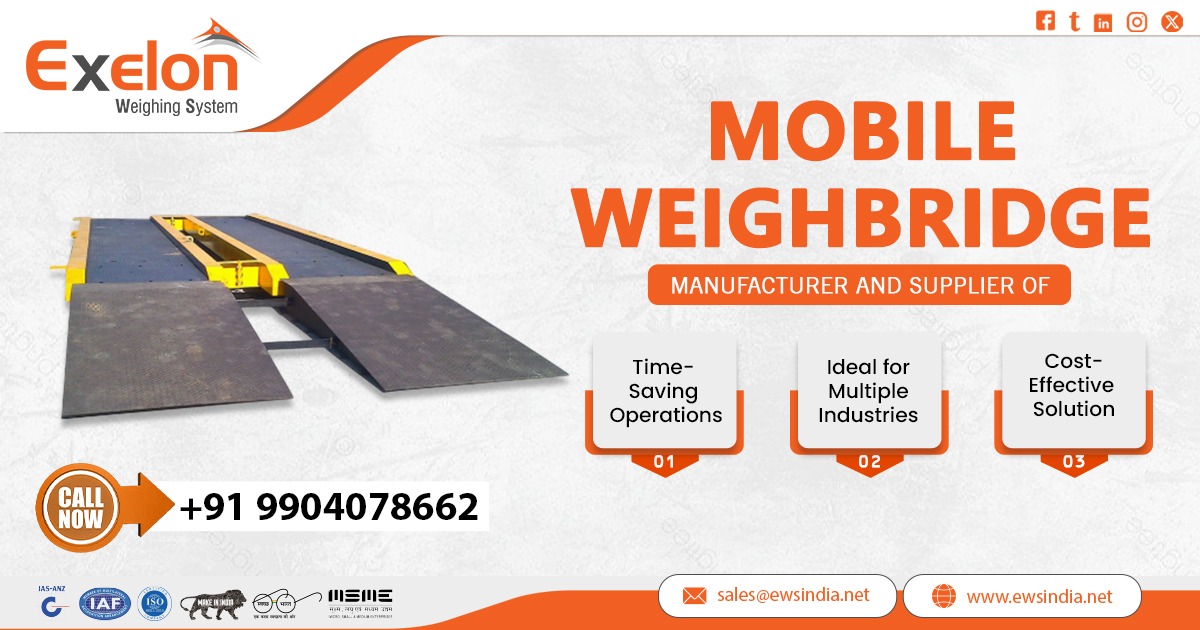 Mobile weighbridge for heavy-duty vehicle weighing